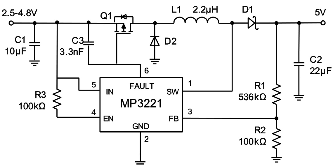 MPS(芯源)的MP3221GJ-Z系统框图