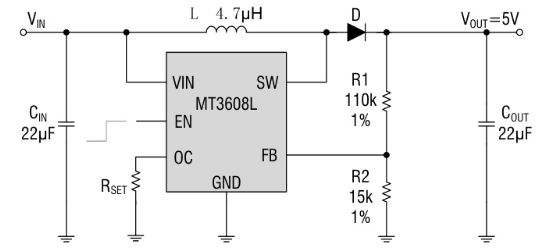 西安航天民芯的MT3608L系统框图