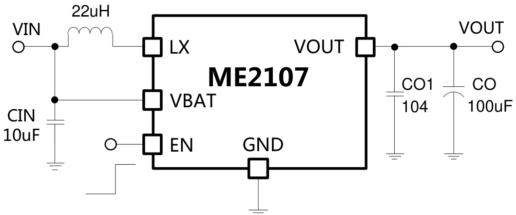MICRONE(南京微盟)的ME2107A50M5G系统框图