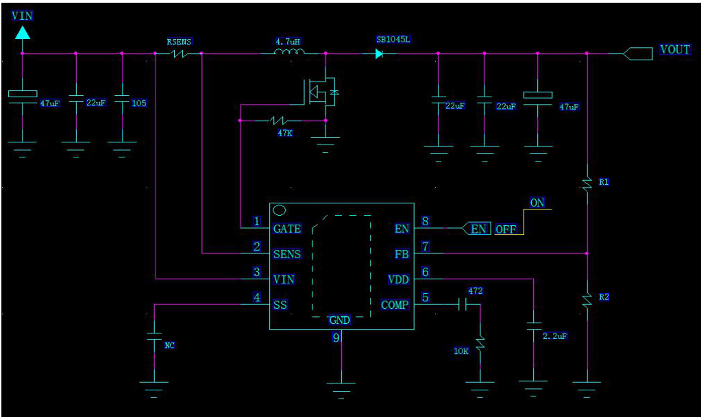 HTCSEMI(海天芯)的HT5429AREZ系统框图