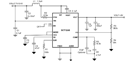 SCT(芯洲科技)的SCT12A1DHKR系统框图