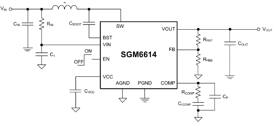 SGMICRO(圣邦微)的SGM6614XTSL11G/TR系统框图