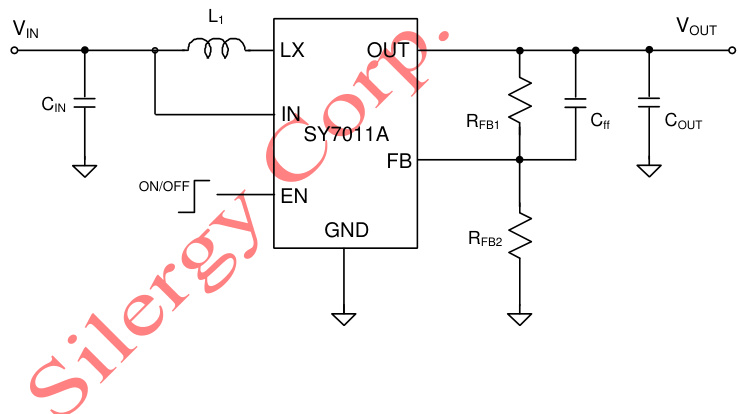 Silergy(矽力杰)的SY7011AABC系统框图