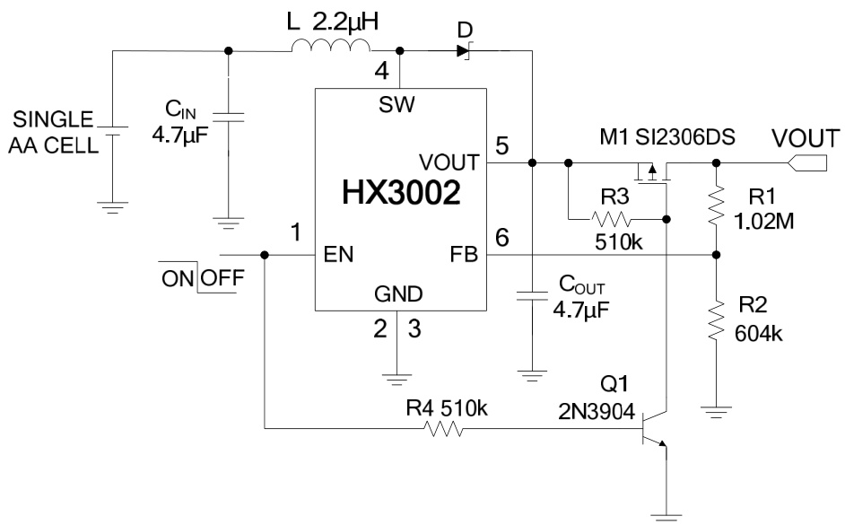 HEXIN(禾芯微)的HX3002-AF7C系统框图