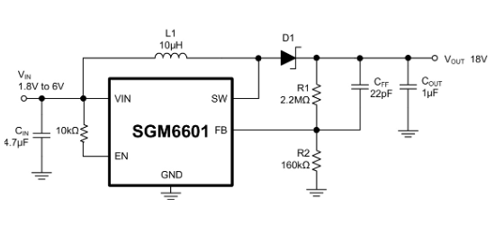SGMICRO(圣邦微)的SGM6601YTN5G/TR系统框图