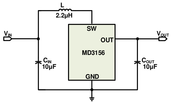 明达微的MD3156E33QA3系统框图