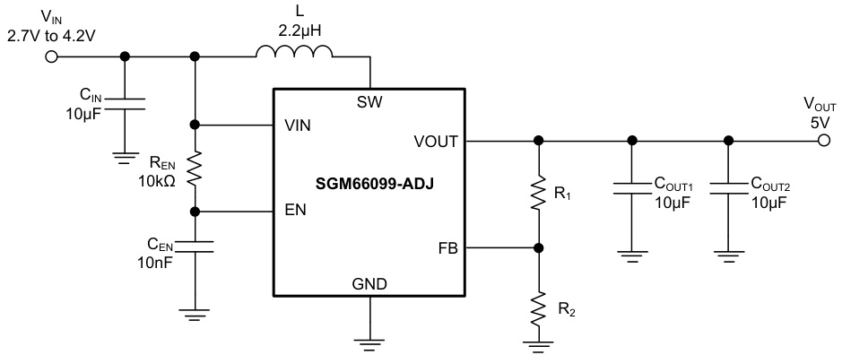 SGMICRO(圣邦微)的SGM66099-4.5YTDI6G/TR系统框图