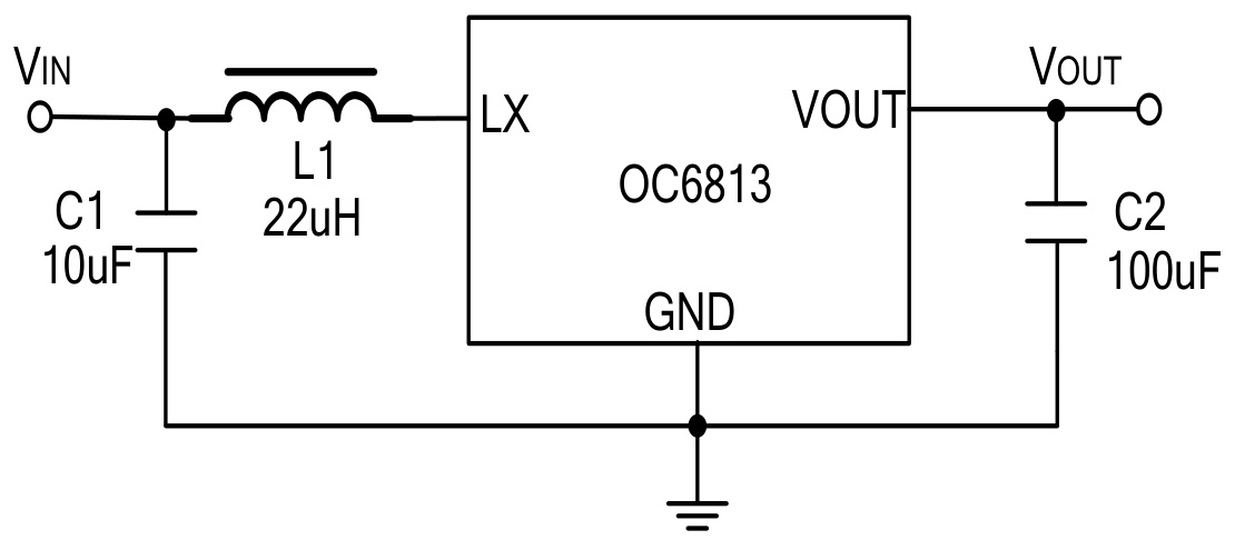 OCX(欧创芯)的OC6813T33系统框图