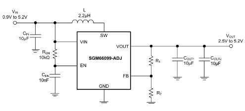 SGMICRO(圣邦微)的SGM66099-2.5YG/TR系统框图