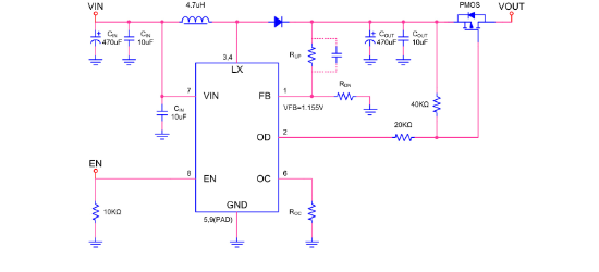 LOWPOWER(微源半导体)的LP6221ASPF系统框图