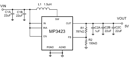MPS(芯源)的MP3423GG-Z系统框图