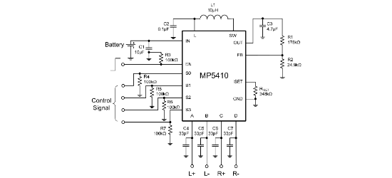 MPS(芯源)的MP5410EQ-LF-Z系统框图