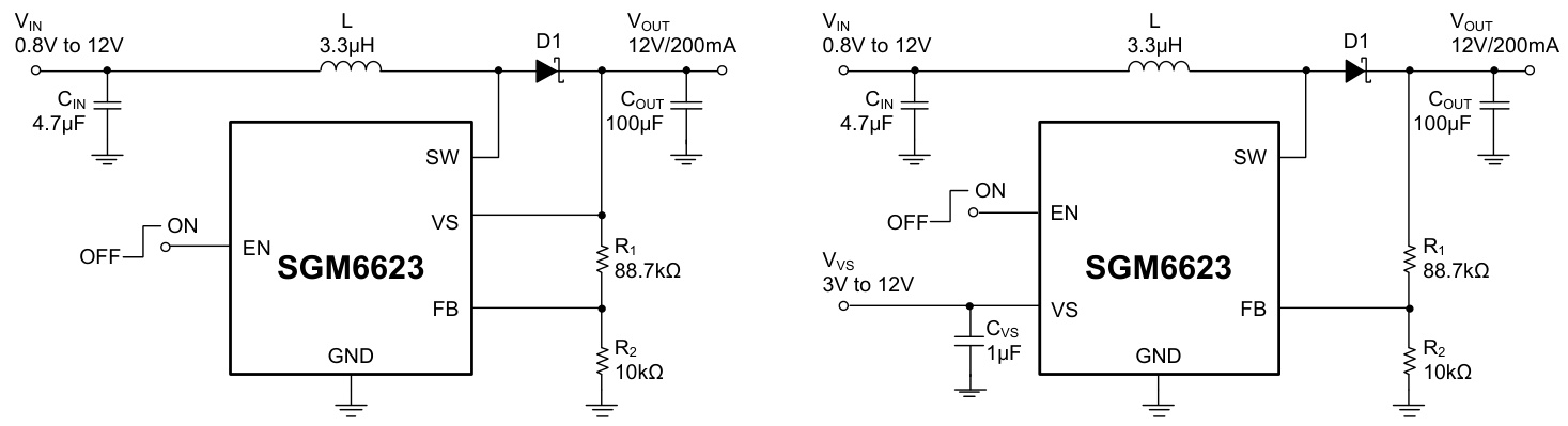 SGMICRO(圣邦微)的SGM6623YN6G/TR系统框图