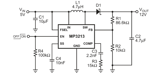 MPS(芯源)的MP3213DQ-LF-Z系统框图