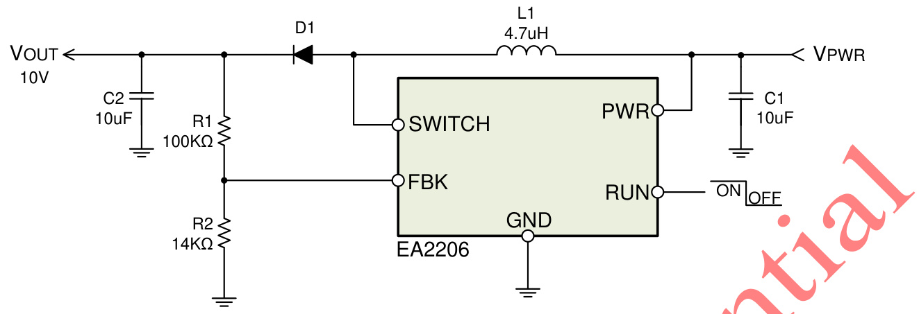 everanalog(申风)的EA2206T5R系统框图