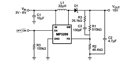 MPS(芯源)的MP3209DJ-LF-Z系统框图