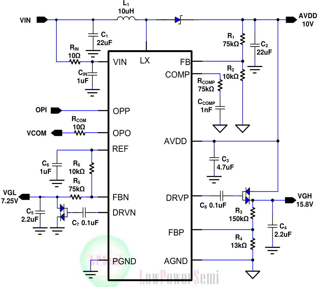 LOWPOWER(微源半导体)的LP6285QVF系统框图