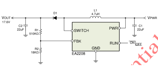 everanalog(申风)的EA2208T6R系统框图