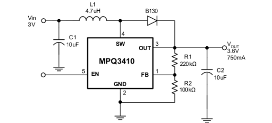 MPS(芯源)的MPQ3410DJ-AEC1-LF-Z系统框图