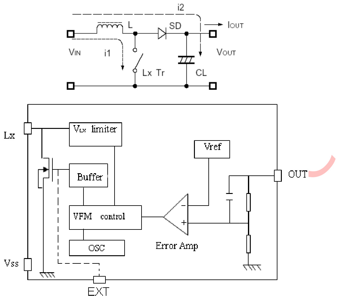 TOPPOWER(南京拓微)的TP8350-SOT89-R系统框图