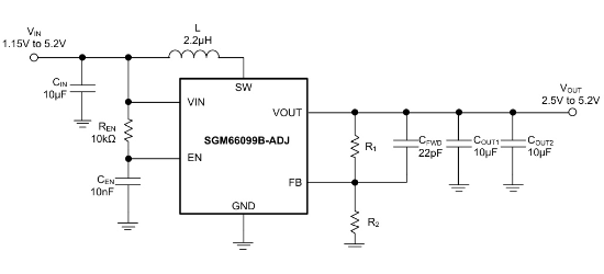 SGMICRO(圣邦微)的SGM66099B-5.0YTDI6G/TR系统框图