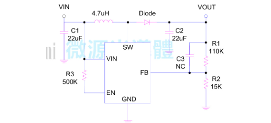 LOWPOWER(微源半导体)的LP6216B6F系统框图