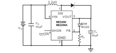 MICRONE(南京微盟)的ME2206AM6G-N系统框图
