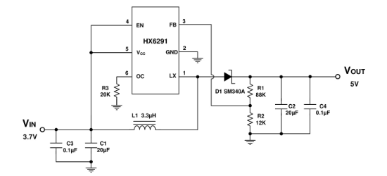 HX(恒佳兴)的HX6291系统框图