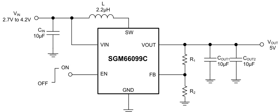 SGMICRO(圣邦微)的SGM66099C-ADJYG/TR系统框图