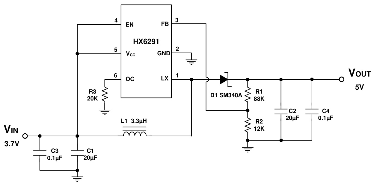 HX(恒佳兴)的HX6291系统框图