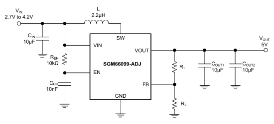 SGMICRO(圣邦微)的SGM66099-4.5YTDI6G/TR系统框图