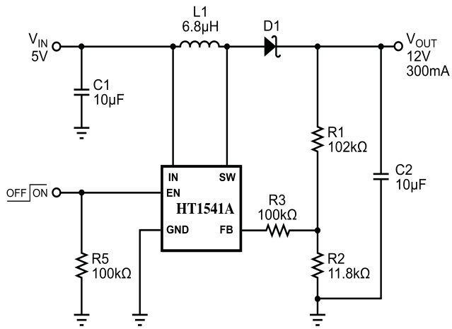 HTCSEMI(海天芯)的HT1541ARTZ系统框图