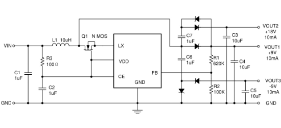 natlinear(南麟)的LN2266PB2MR-G系统框图