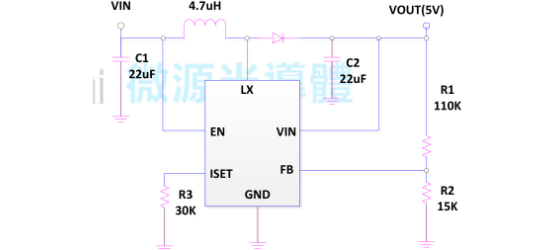 LOWPOWER(微源半导体)的LP6222B6F系统框图