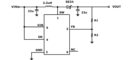 HXY MOSFET(华轩阳电子)的HFP6291LR-G1系统框图