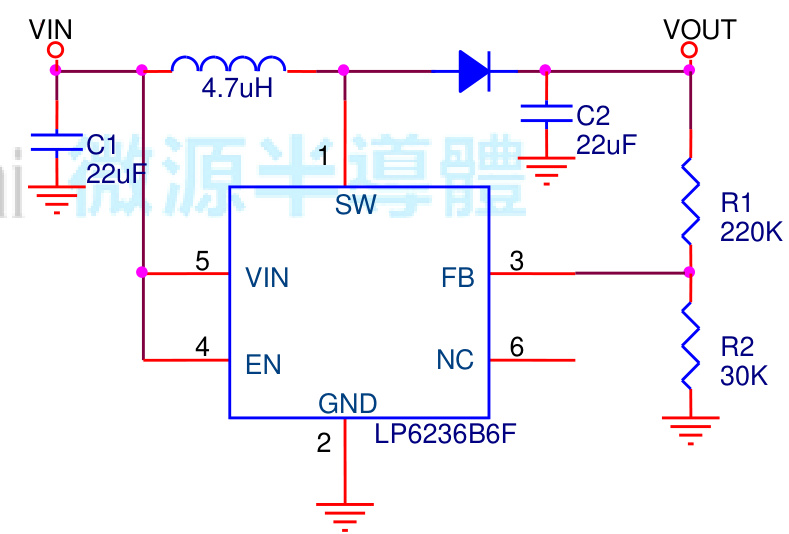 LOWPOWER(微源半导体)的LP6236QVF系统框图