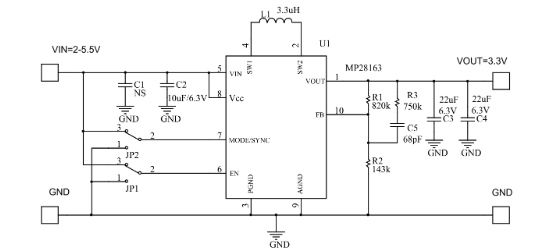 MPS(芯源)的MP28163GQ-Z系统框图