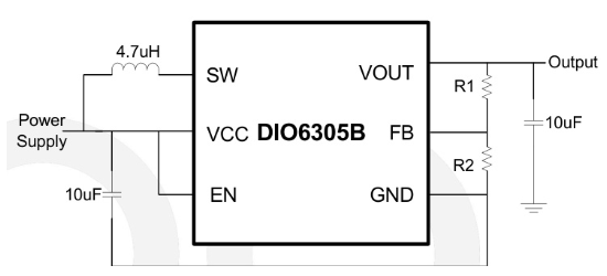 DIOO(帝奥微)的DIO6305BCST6系统框图