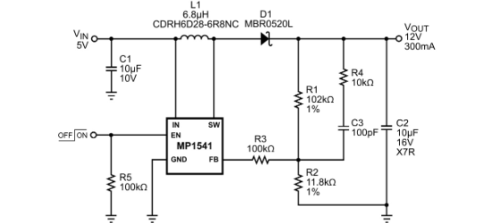 MPS(芯源)的MP1541GG-Z系统框图