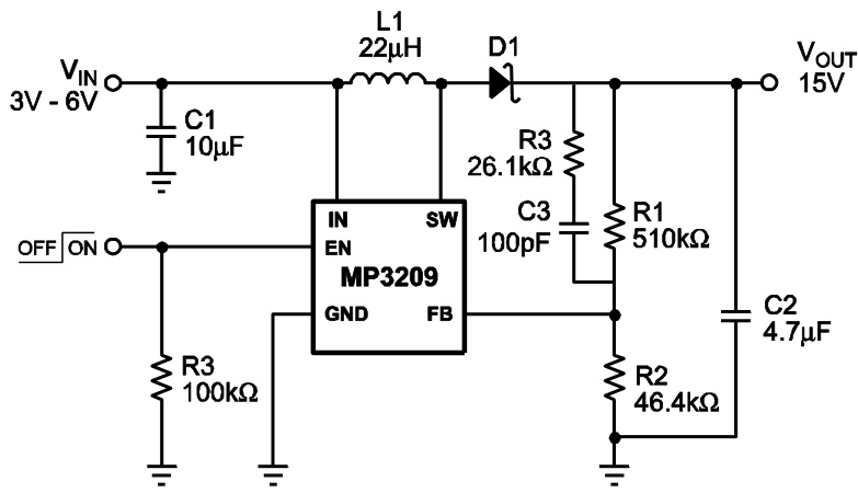 MPS(芯源)的MP3209DJ-LF-Z系统框图