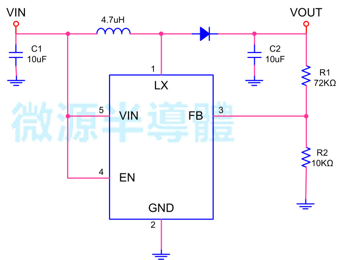 LOWPOWER(微源半导体)的LP3318B5F系统框图