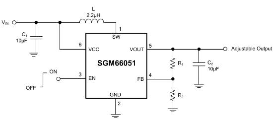 SGMICRO(圣邦微)的SGM66051-5.1YTN6G/TR系统框图