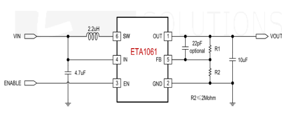 ETA(钰泰)的ETA1061D2G系统框图