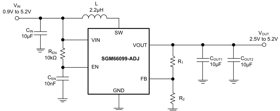 SGMICRO(圣邦微)的SGM66099-2.5YG/TR系统框图