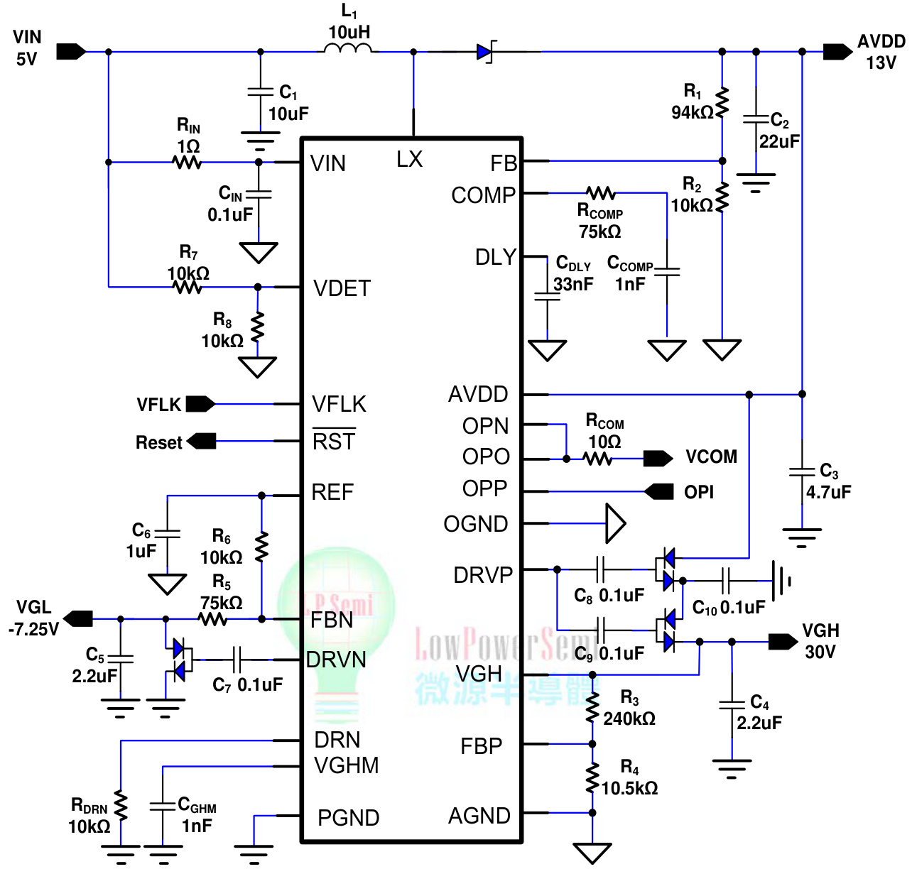 LOWPOWER(微源半导体)的LP6286QVF系统框图