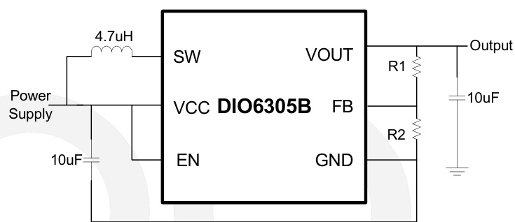 DIOO(帝奥微)的DIO6305BCST6系统框图