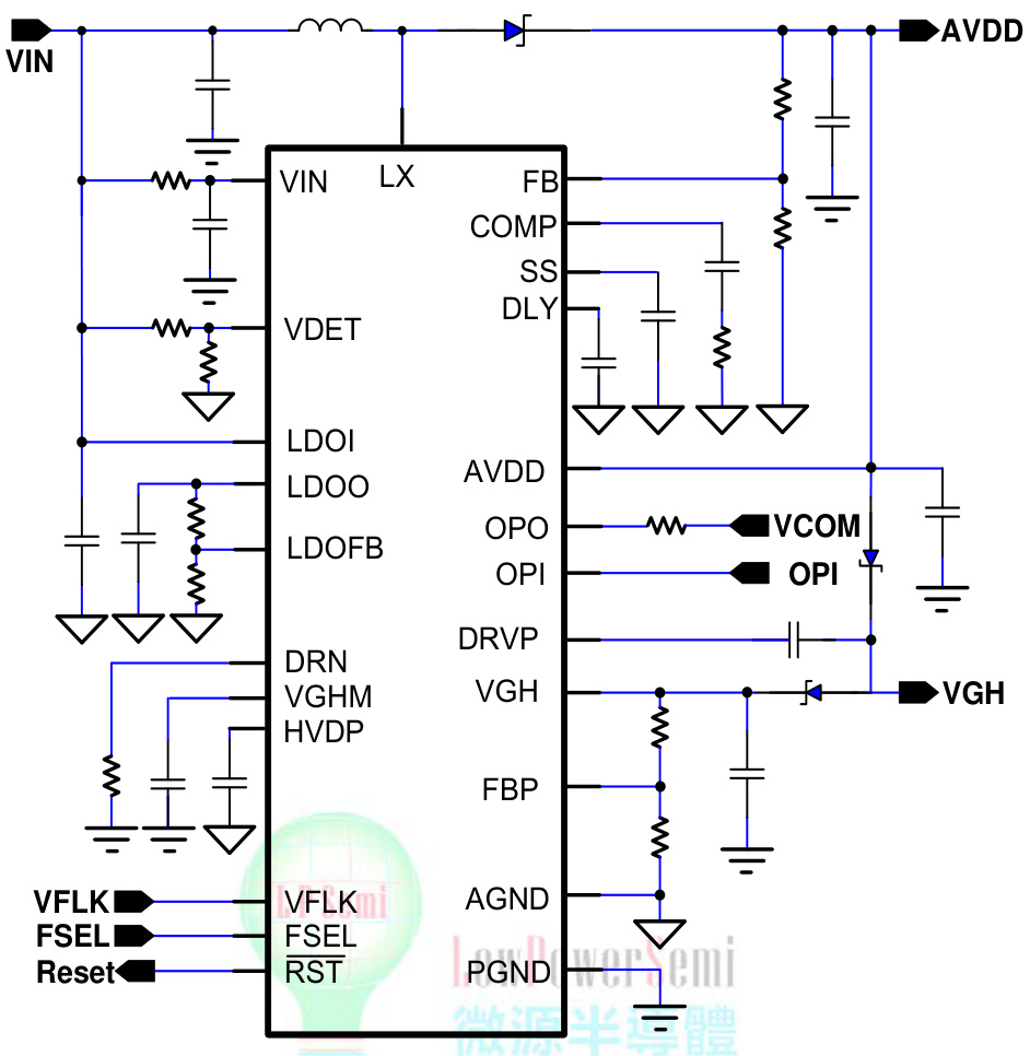 LOWPOWER(微源半导体)的LP6284QVF系统框图