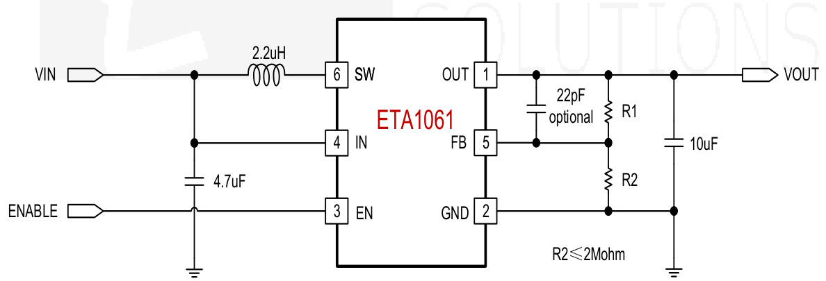 ETA(钰泰)的ETA1061S2G系统框图