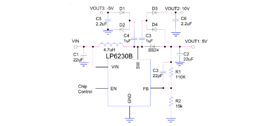 LOWPOWER(微源半导体)的LP6230BMSF系统框图