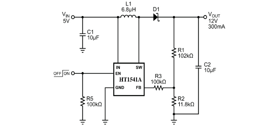 HTCSEMI(海天芯)的HT1541ARTZ系统框图